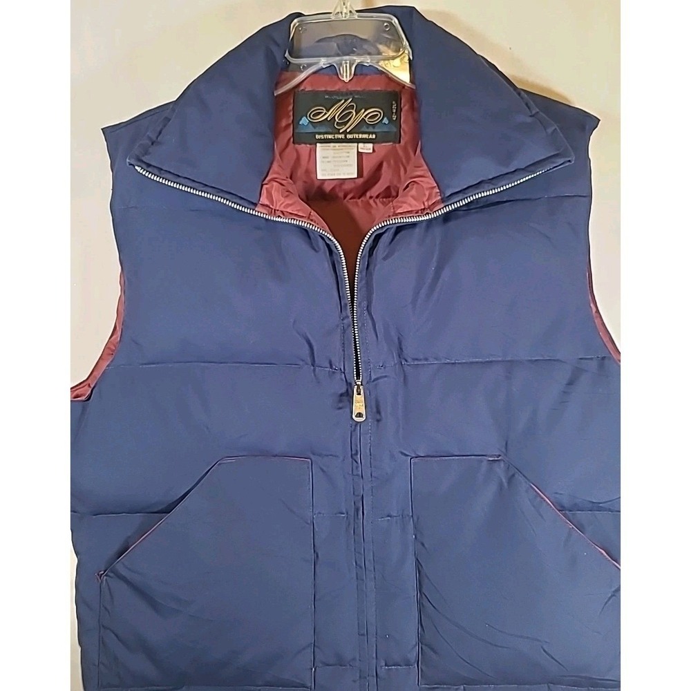 Vintage Montgomery Wards Puffer Vest Mens Size Large 70% Down 30% Feathers Uni